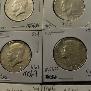 1960s Silver Half Dollar Coins